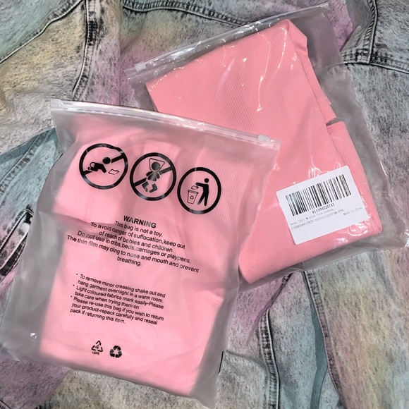 Ortorex Pretty Pink Ribbed Knit Inner Panel Sleeveless One Piece Romper Jumpsuit - Picture 6 of 15